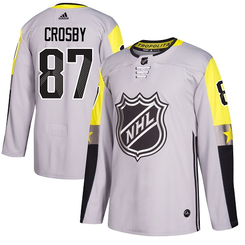 Adidas Men Pittsburgh Penguins #87 Sidney Crosby Gray 2018 All-Star NHL Jersey